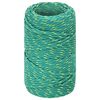 vidaXL Multipurpose Utility Rope 2 mm 250 m Green PP 27 kg Max Load