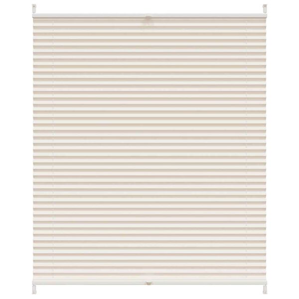 vidaXL Plisse Blind 110x100cm Cream