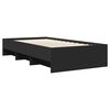 vidaXL Bed Frame without Mattress Black 100x200 cm Engineered Wood