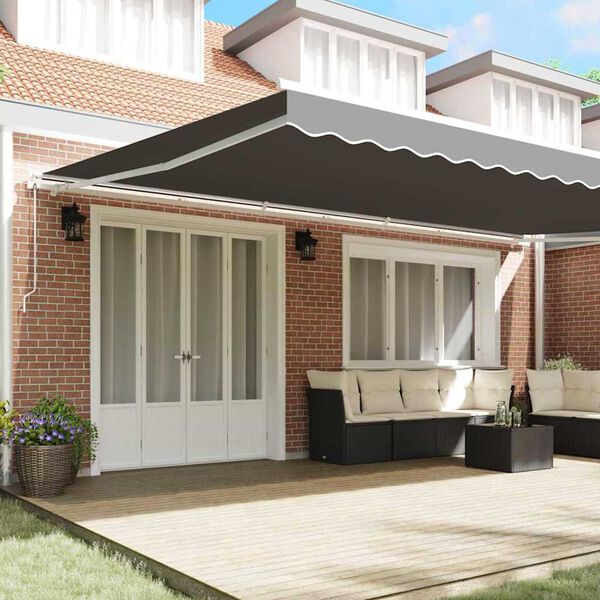 vidaXL Awning Frame White 600 x 300 cm Aluminium