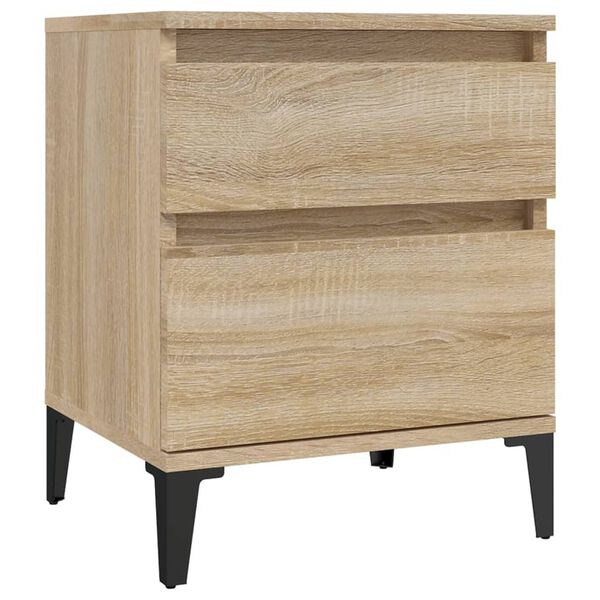 vidaXL Bedside Cabinet Sonoma Oak 40x35x50 cm