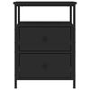 vidaXL Bedside Cabinets 2 pcs Black 44x45x60 cm Engineered Wood