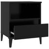 vidaXL Bedside Cabinet Black 40x35x50 cm