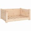 vidaXL Dog Bed 65.5x50.5x28 cm Solid Pine Wood