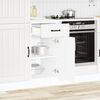 vidaXL Kitchen Base Cabinet Lucca White Engineered Wood