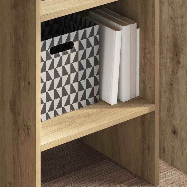 vidaXL Book Cabinet Artisan Oak 40 x 35 x 180 cm Engineered Wood