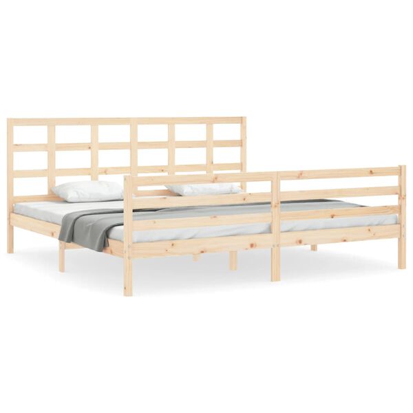 vidaXL Bed Frame without Mattress 200x200 cm Solid Wood