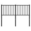 vidaXL Metal Replace Headboard Black 120 cm
