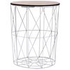 vidaXL Coffee Table White &Oslash; 47 cm