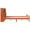 vidaXL Bookcase Bed without Mattress Wax Brown 150x200 cm King Size Solid Wood Pine