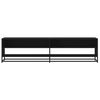 vidaXL TV Cabinet Black 180.5x40x46 cm Engineered Wood