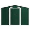vidaXL Garden Shed 257x392x181 cm Metal Green