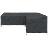 vidaXL Furniture Cover Black 255 x 255 x 80 cm 210D Oxford Fbric