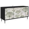 vidaXL TV Cabinet GOTHA 102 x 33 x 51 cm Black Oak Engineered Wood