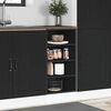 vidaXL Bottom Cabinet Riga Black 40x44.5x81.5 cm Engineered Wood