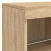 vidaXL Sideboard with LED Lights Sonoma Oak 163x37x67 cm