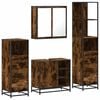 vidaXL 4&nbsp;Piece Bathroom Furniture Set&nbsp;Smoked Oak Engineered Wood