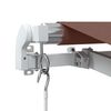 vidaXL Manual Retractable Awning Brown 450x350 cm