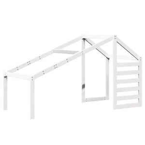 vidaXL Kids' Bed Roof White 198x87x113 cm Solid Wood Pine