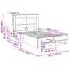 vidaXL Bed Frame with Drawer with Headboard Manual Engineered Wood