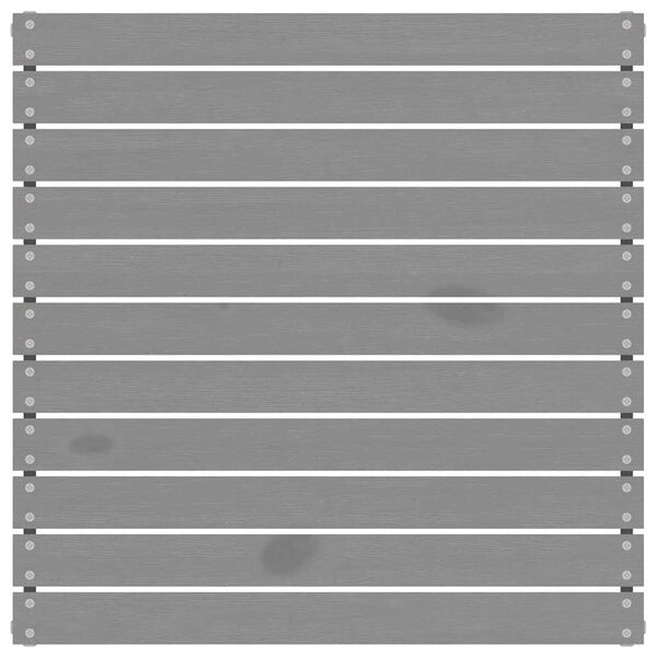 vidaXL Garden Footstool Grey Solid Pinewood