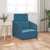 vidaXL Sofa Bed Blue 65 x 80 x 83 cm Velvet