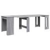 vidaXL Dinning Table 240 x 85 x 75 cm Engineered Wood Grey Sonoma