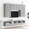 vidaXL 5 Piece TV Wall Units Grey Sonoma Engineered Wood