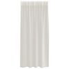 vidaXL Voile Curtain with Curtains 2 pcs Cream 175 x 140 cm Polyester
