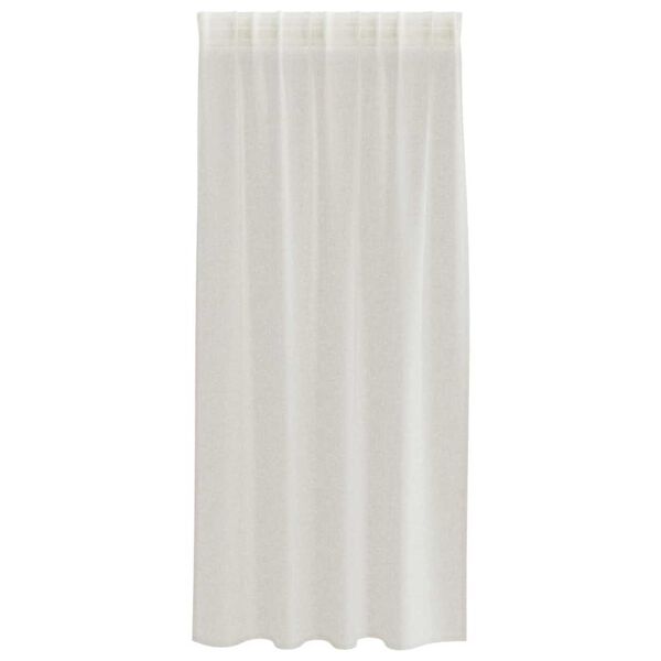 vidaXL Voile Curtain with Curtains 2 pcs Cream 175 x 140 cm Polyester