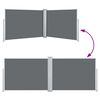 vidaXL Retractable Side Awning Anthracite 120x1000 cm