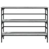 vidaXL Console Table Grey Sonoma 100x32x75 cm Engineered Wood