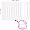 vidaXL Fence with Post Silver 0.6 x 25 m Steel