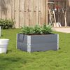 vidaXL Garden Planter Grey 80x60 cm Solid Wood Pine