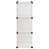 vidaXL Storage Cube Organiser with 6 Cubes Transparent PP