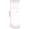 vidaXL Outdoor Floor Lamp with Sensor Black 50 cm Aluminium