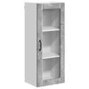 vidaXL Wall Glass Cabinet LUCCA Concrete Grey 40 x 31 x 100 cm