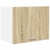 vidaXL Hanging Cabinet 2 pcs Sonoma Oak and White 50 x 31 x 40 cm