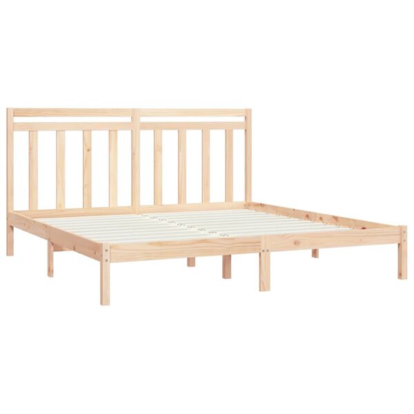 vidaXL Bed Frame without Mattress 200x200 cm Solid Wood