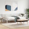 vidaXL Day Bed without Mattress White 90x190 cm Single Solid Wood Pine