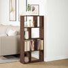 vidaXL Bookcase Brown Oak 60x20x120.5 cm Engineered Wood