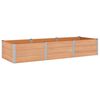 vidaXL Garden Raised Bed Brown 300 x 100 x 54 cm alu.