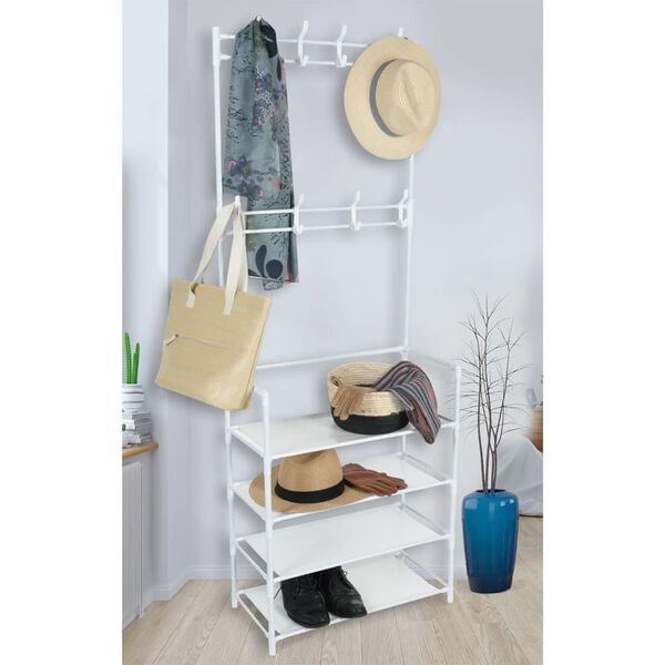 Storage solutions Clothing Rack with 4 Shelves 60x26x155 cm White