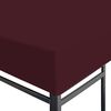 vidaXL Gazebo Top Cover 310 g/m&sup2; 3x4 m Bordeaux