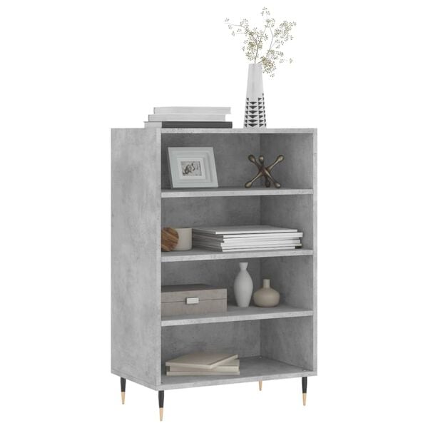 vidaXL Highboard Concrete Grey 57x35x90 cm Engineered Wood