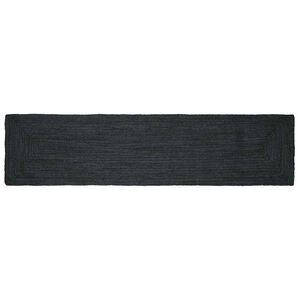 vidaXL Area Rug Dark Grey 60 x 200 cm Jute