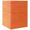 vidaXL Garden Planter Wax Brown 50x50x68.5 cm Solid Wood Pine