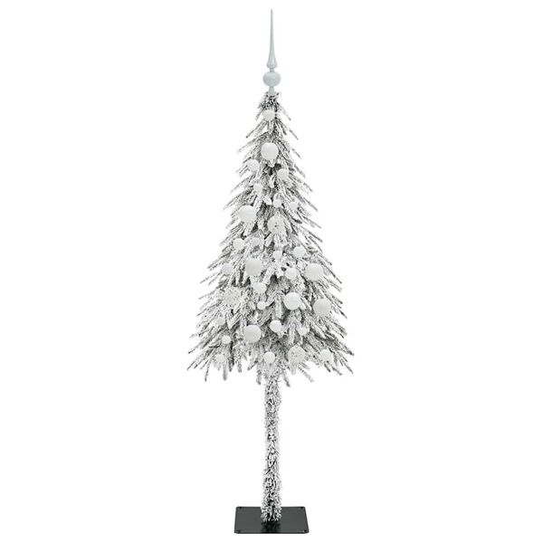 vidaXL Christmas Tree with 150 LEDs White 120 cm PE and Steel