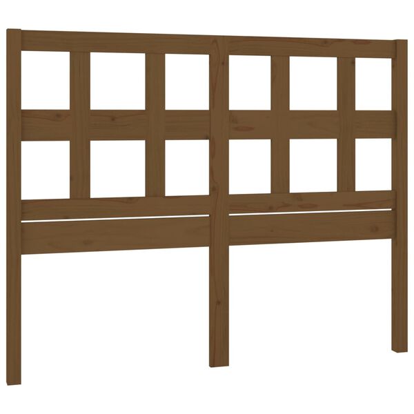 vidaXL Bed Headboard Honey Brown 185.5x4x100 cm Solid Wood Pine
