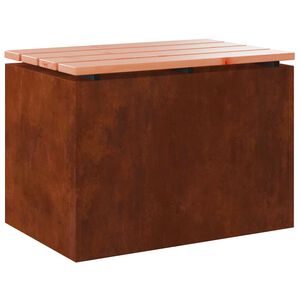 vidaXL Garden Bench Rusty 60 x 40 x 43 cm Weathering steel